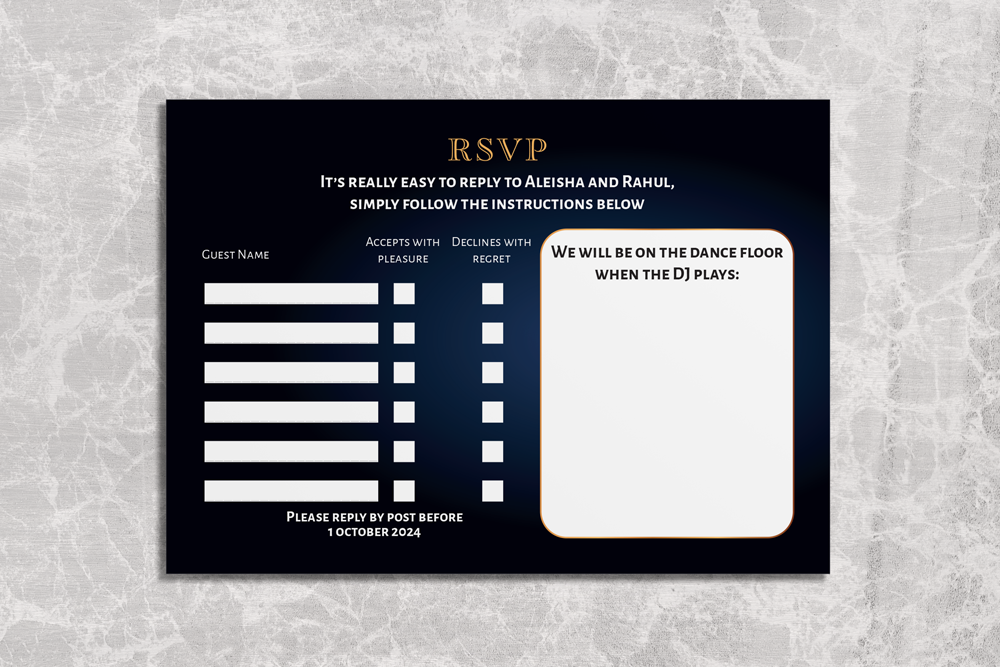 RSVP Card