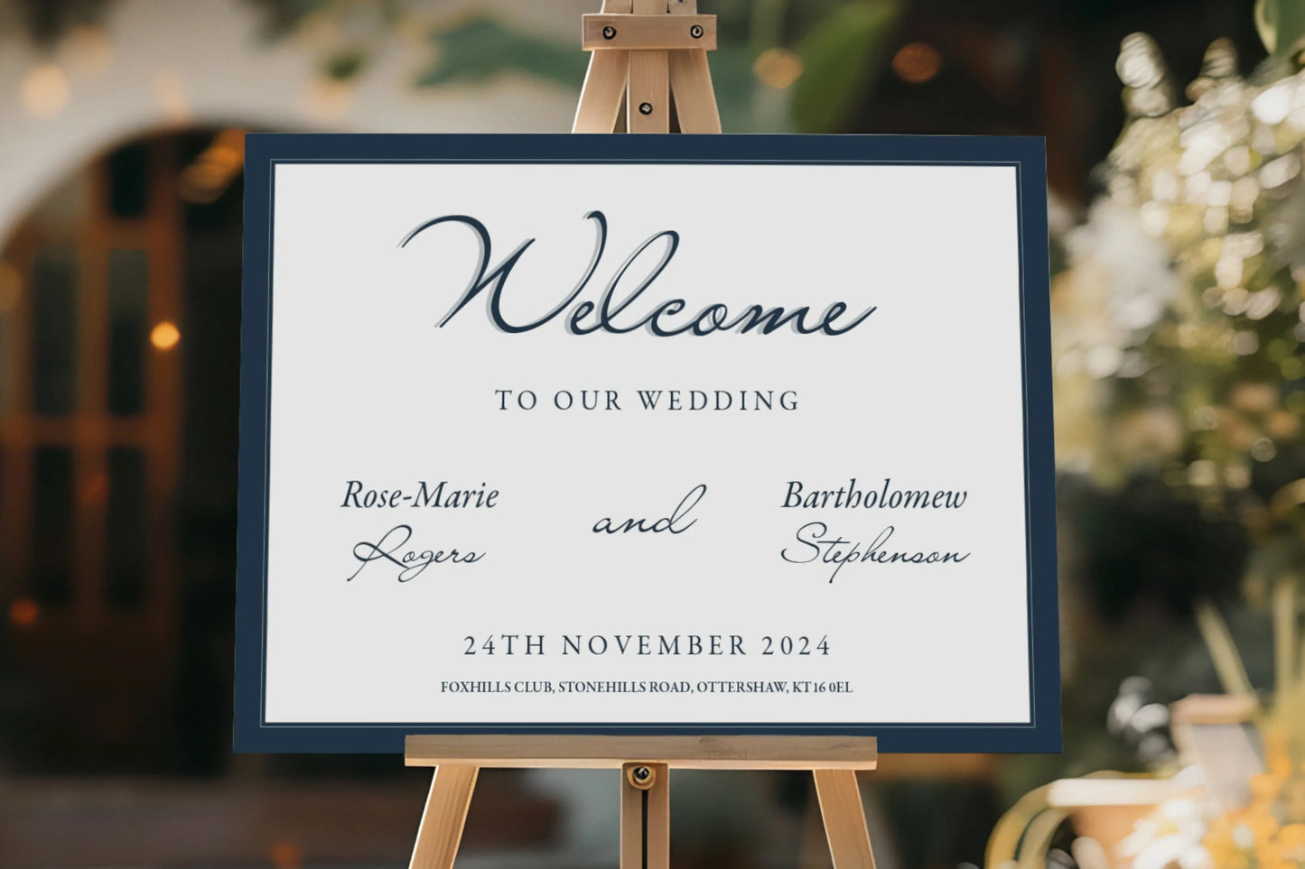 Welcome Sign Elegant