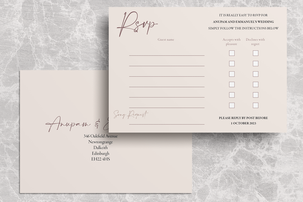 RSVP Card