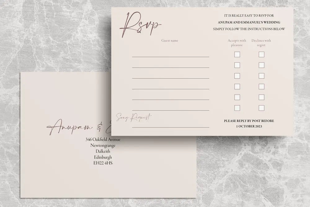 RSVP Card Exquisite