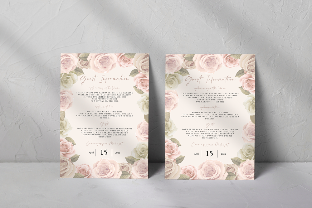 Guest Information Card