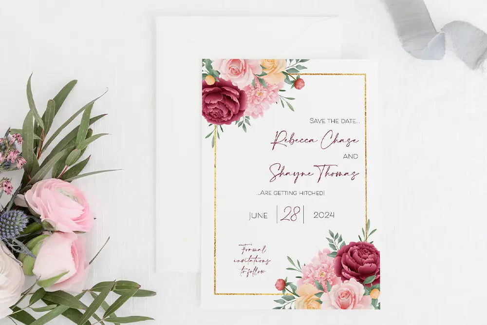 Save the Date Floral