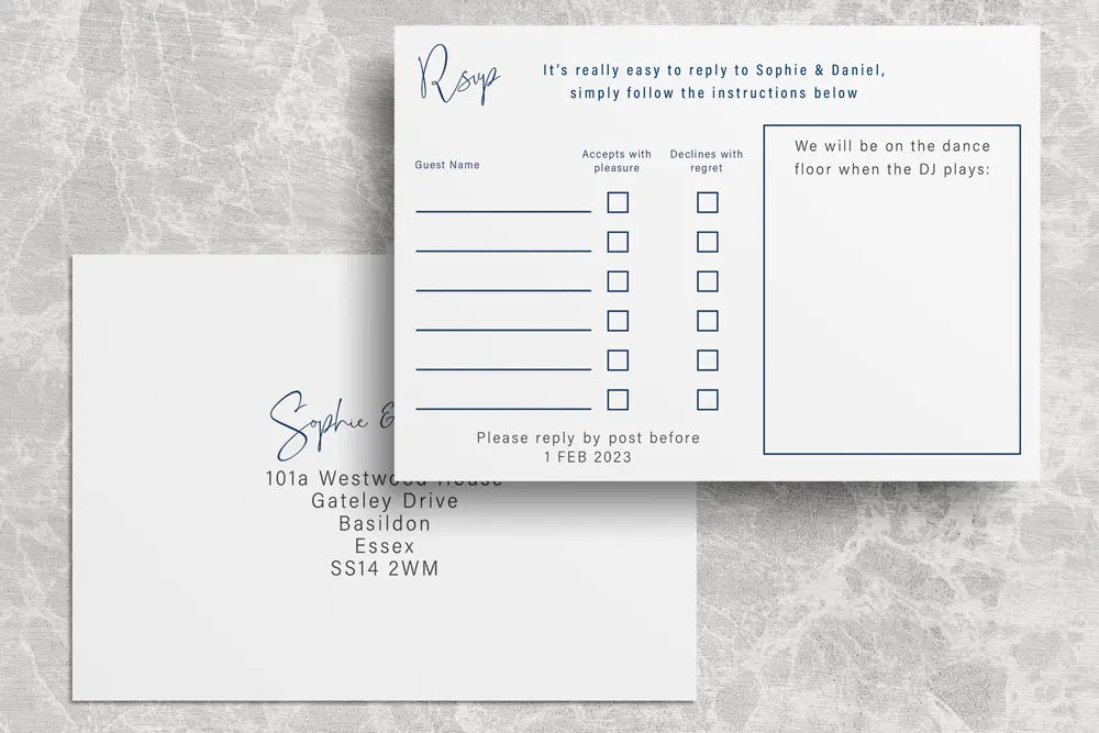 RSVP Card Impression