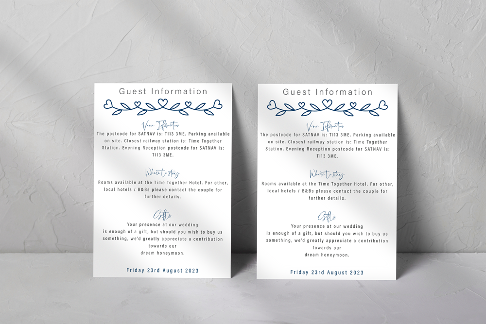 Guest Information Card