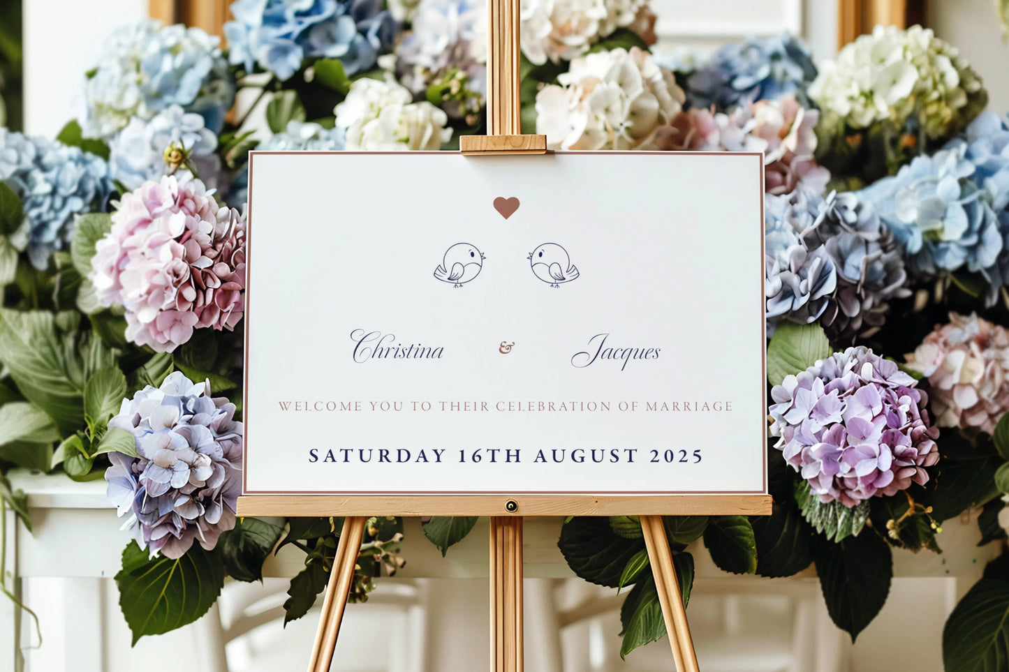 Welcome Sign Lovebirds