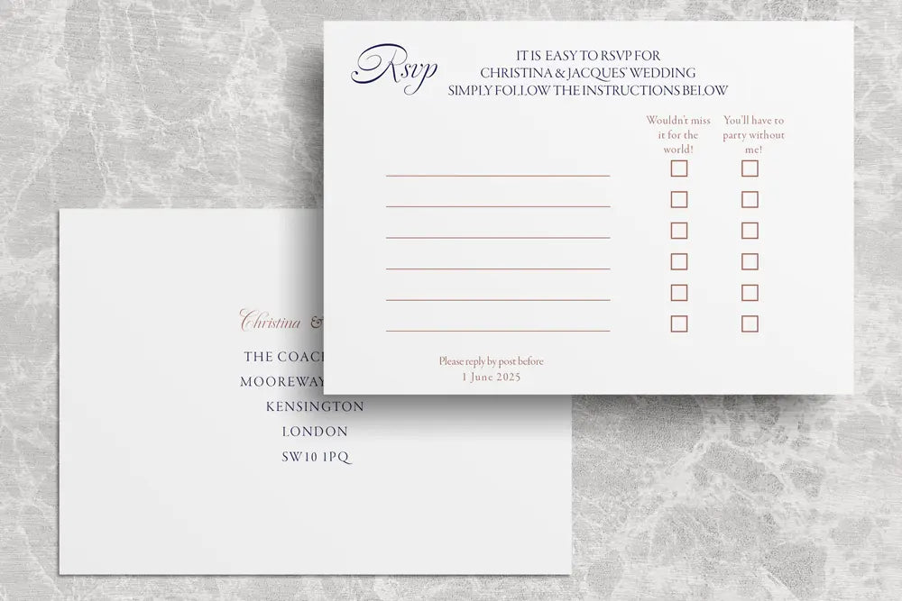 RSVP Card Lovebirds