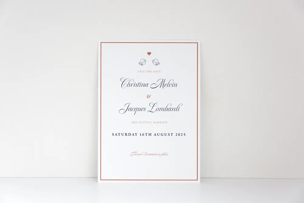 Save the Date Lovebirds