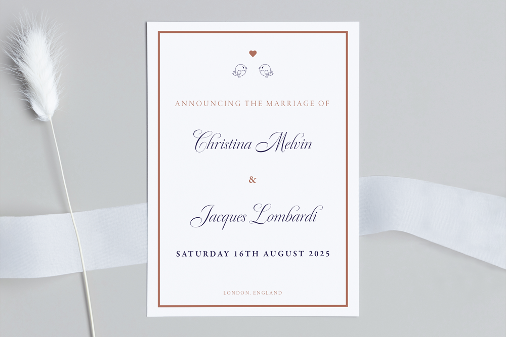 Wedding Announcement Card