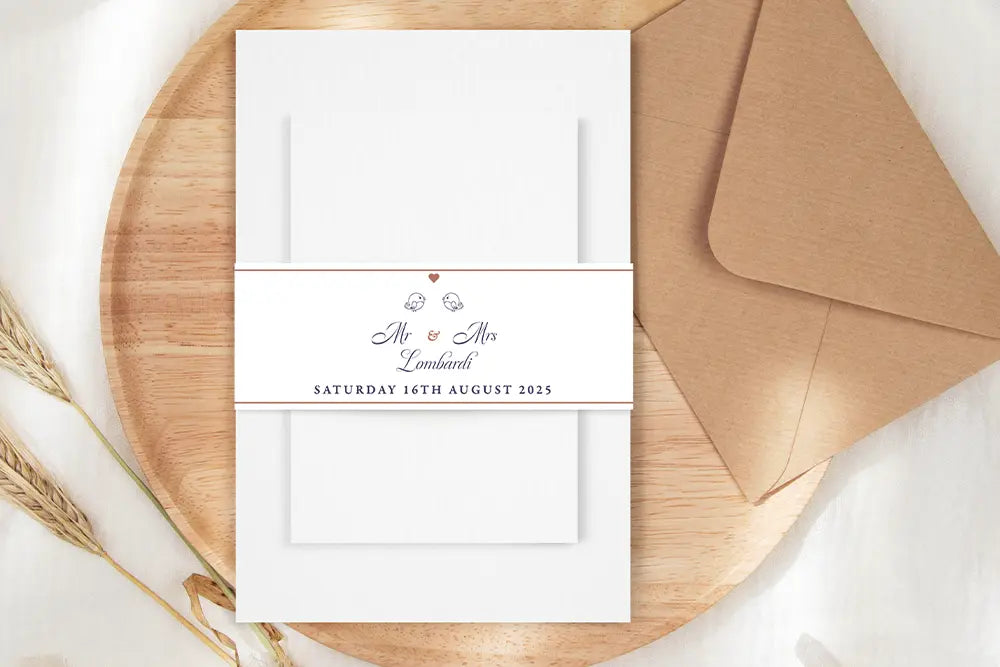 Invitation Wrap Lovebirds