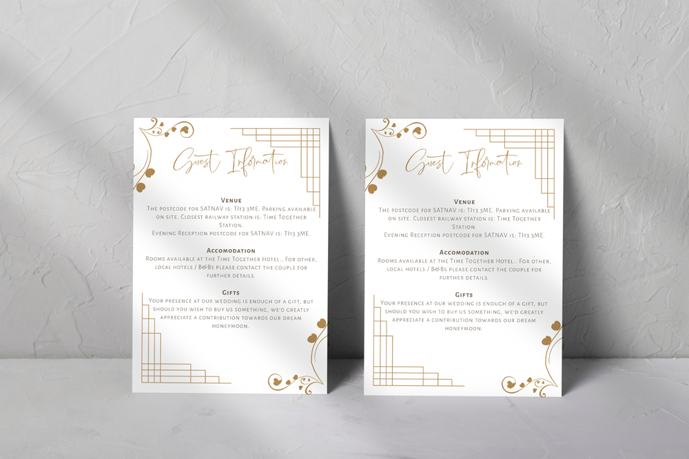 Guest Information Card