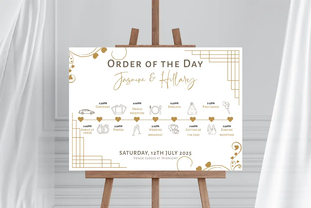 Order of the Day Sign Lovestract