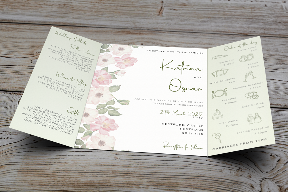 Gatefold Wedding Invitation