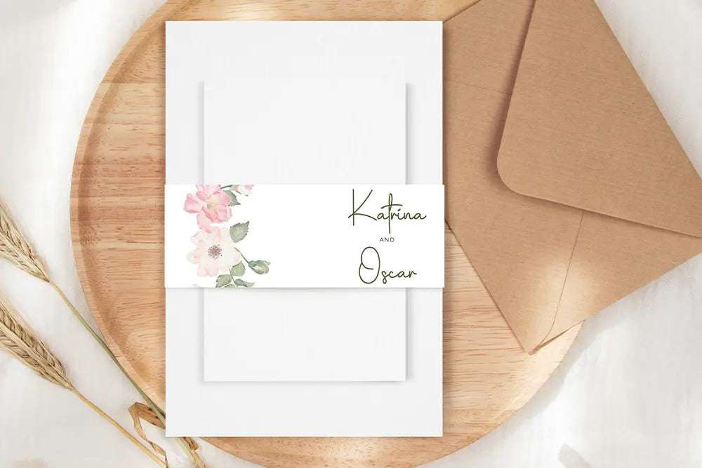 Invitation Wrap Olive Petal