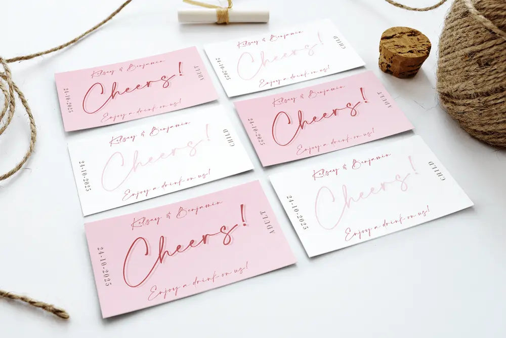 Drink Tokens Pink Blossom