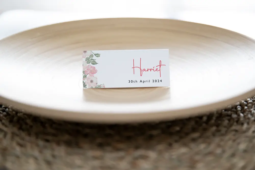 Place cards Pink Petal