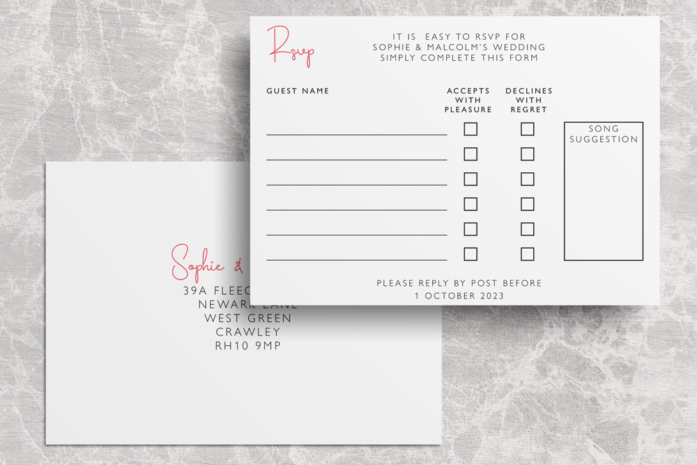 RSVP Card