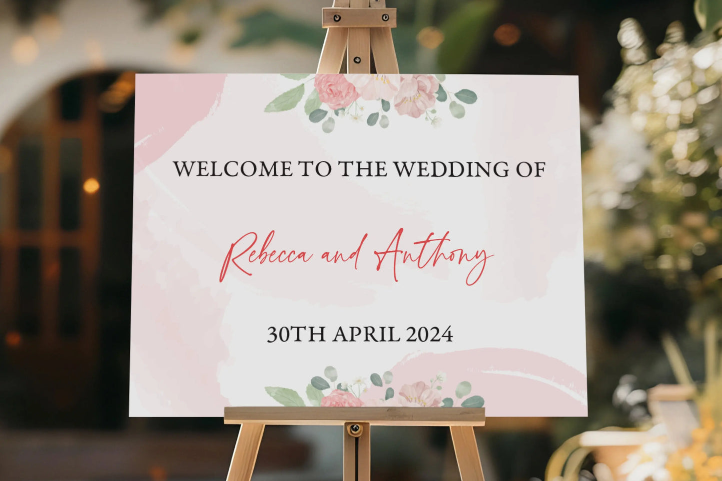Welcome Sign Rose
