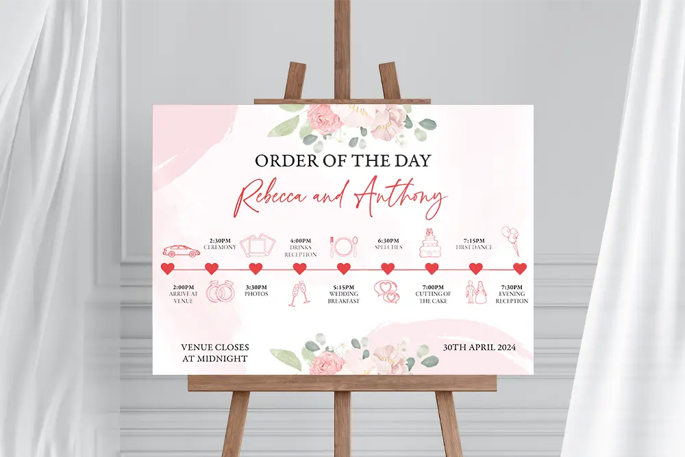 Order of the Day Sign Rose