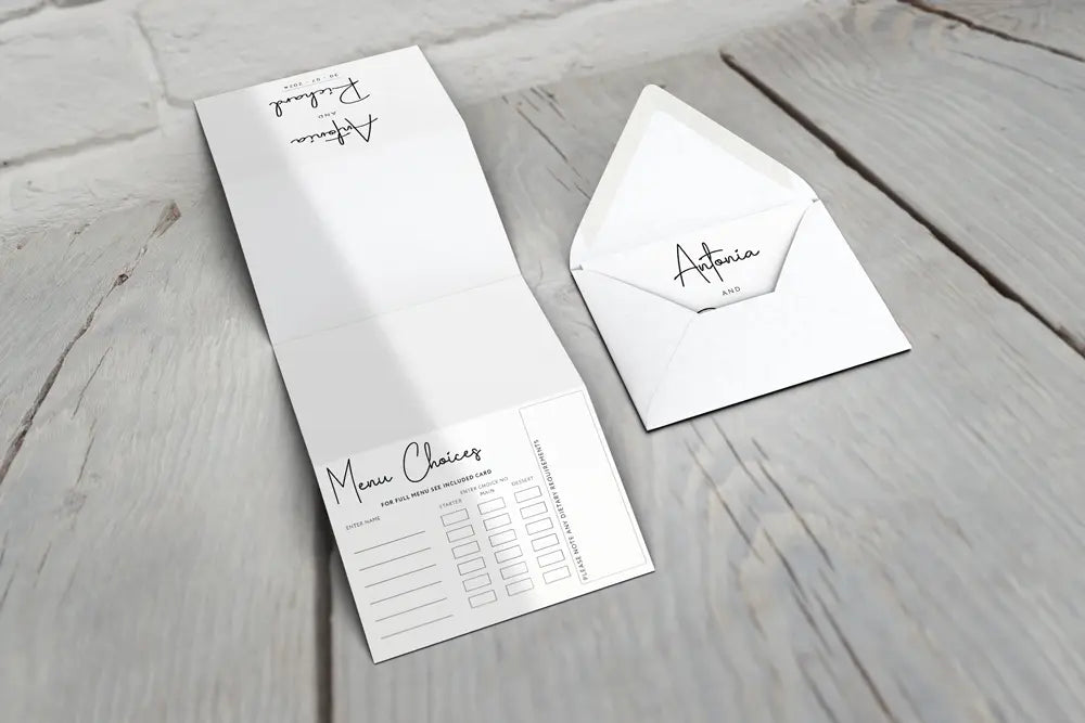 Accordion Wedding Invitation Deluxe Signature