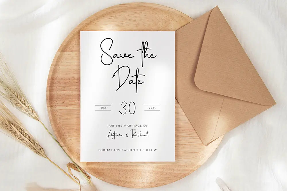 Save the Date Signature