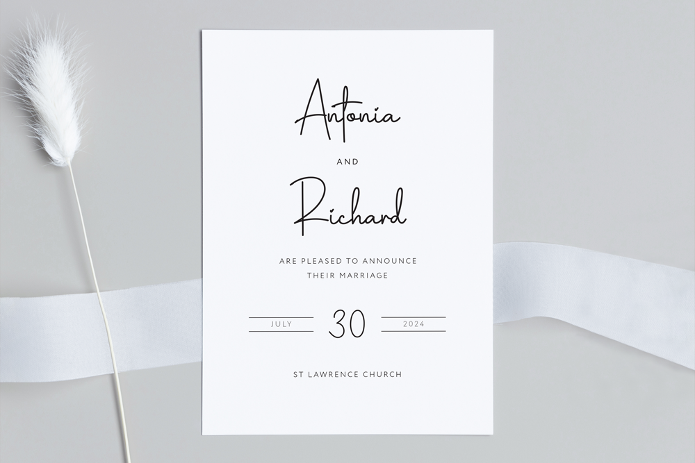 Wedding Announcement Card