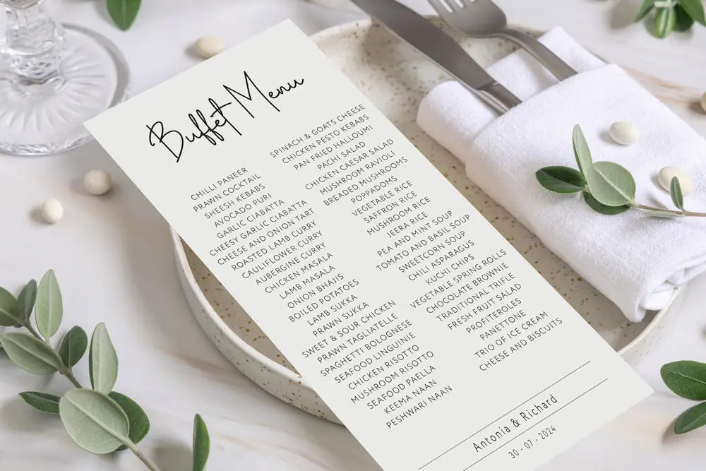 Buffet Menu Signature