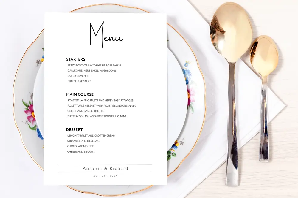 Set Menu Signature
