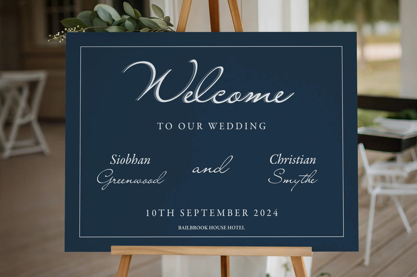 Welcome Sign Something Blue