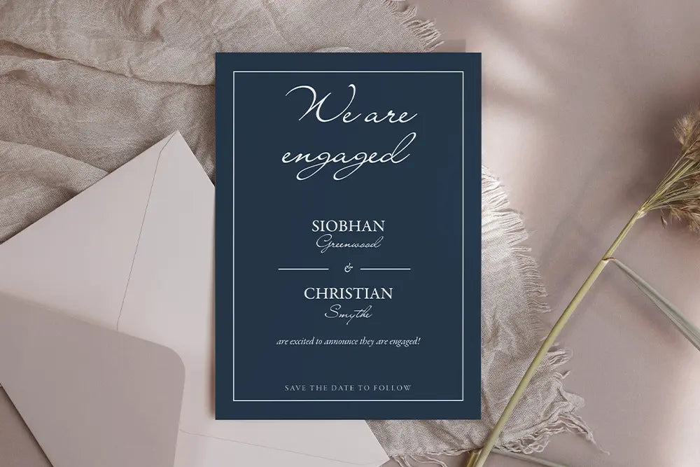 Engagement Announcement Something Blue