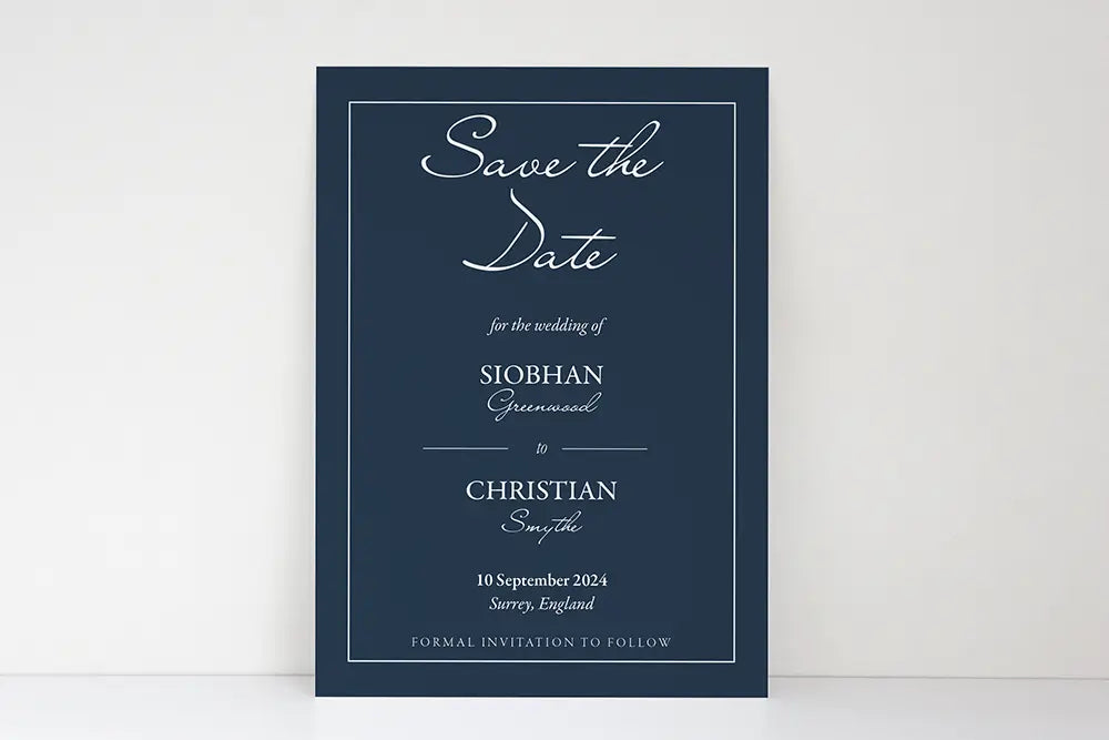 Save the Date Something Blue