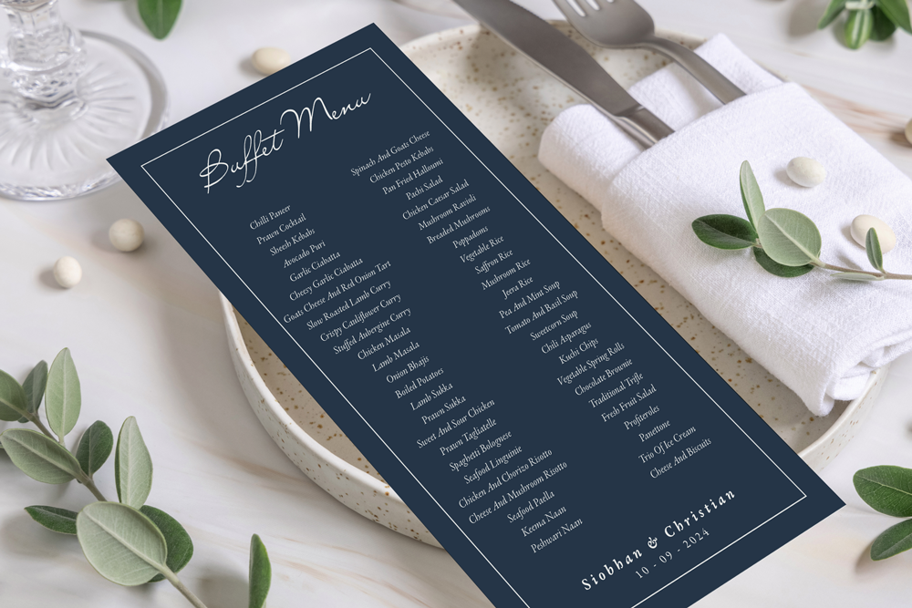 Buffet Menu