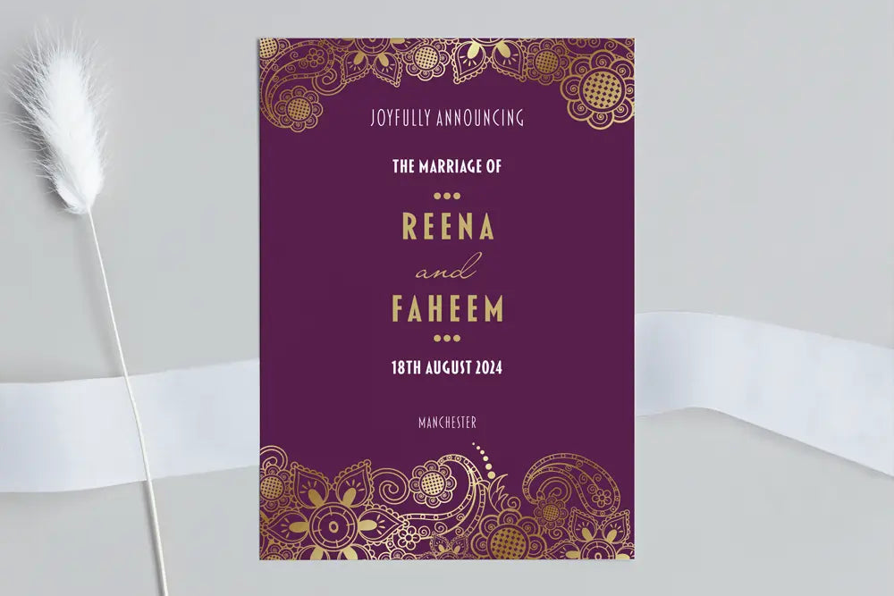 Wedding Announcement Card Sundar