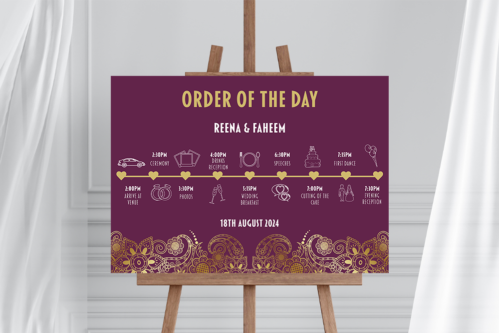 Order of the Day Sign