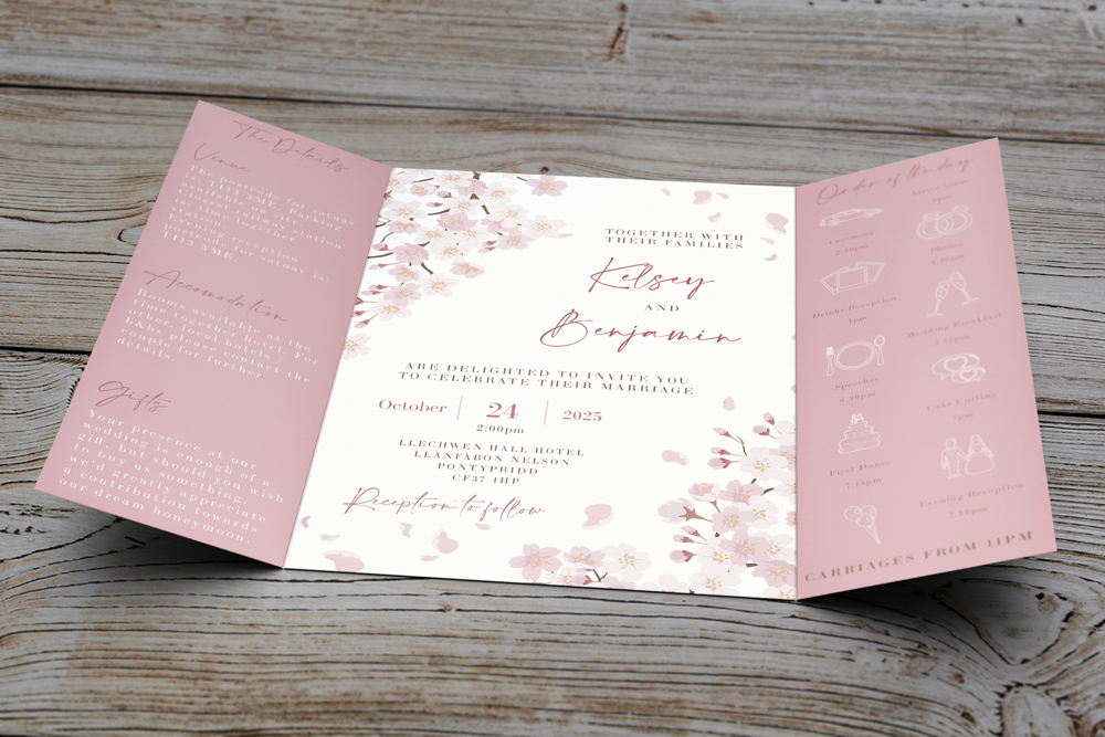 Gatefold Wedding Invitation