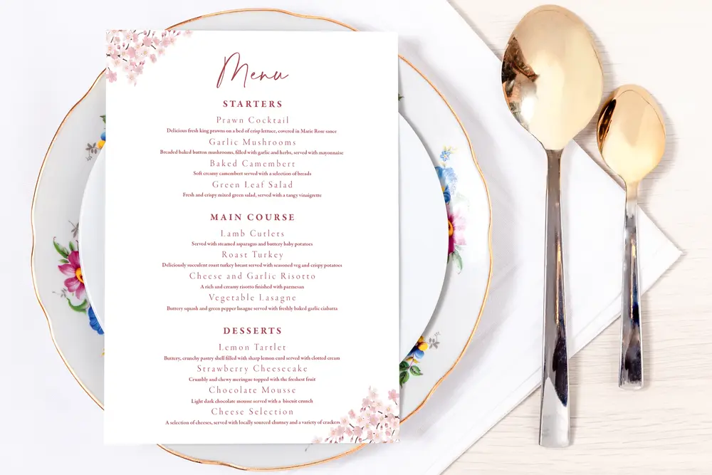 Set Menu White Blossom