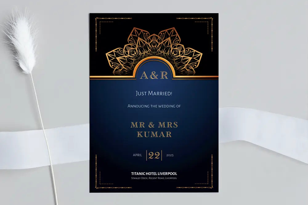 Wedding Announcement Card Chalka