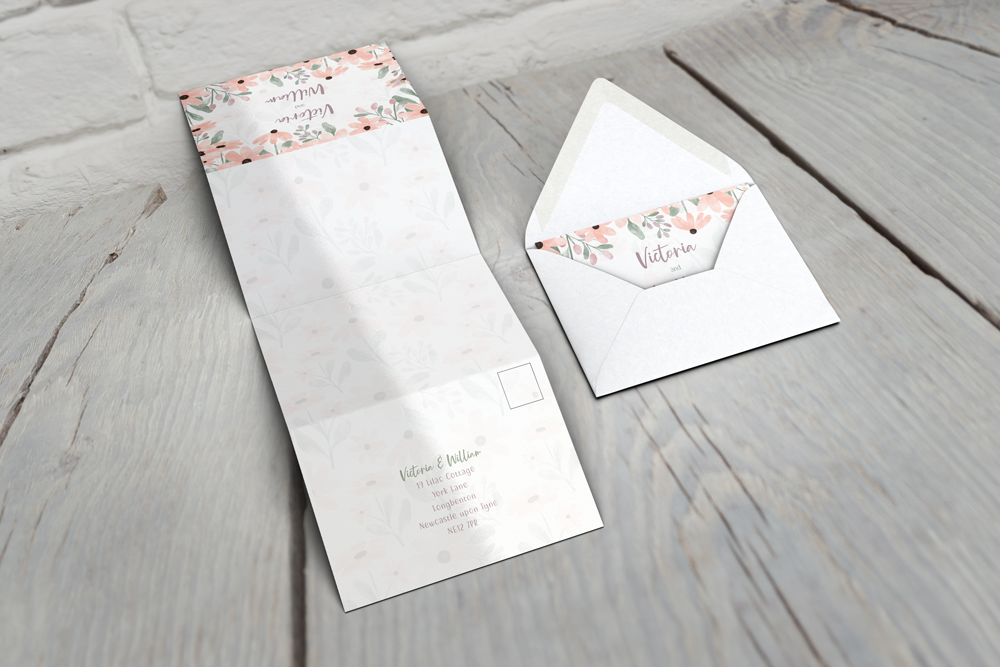 Accordion Wedding Invitation