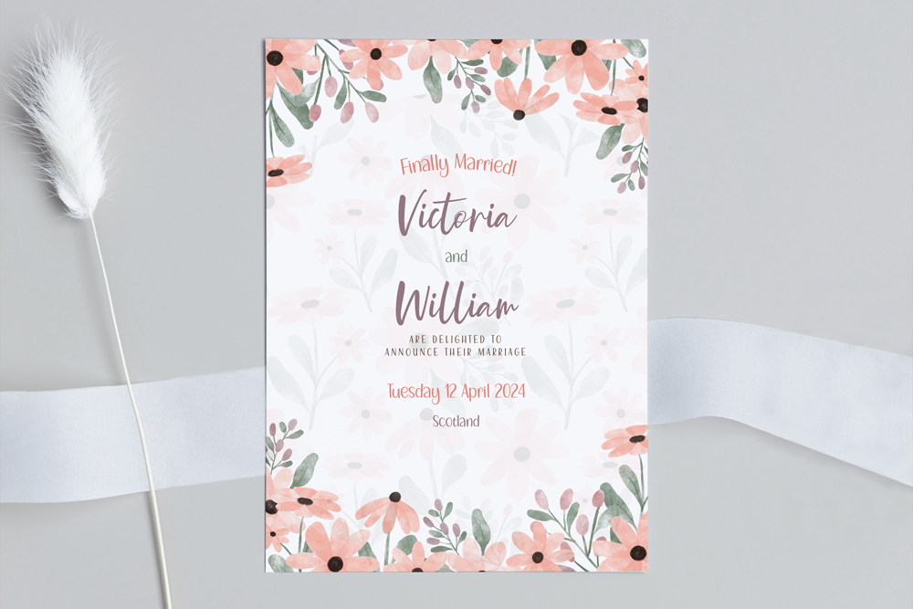 Wedding Announcement Card