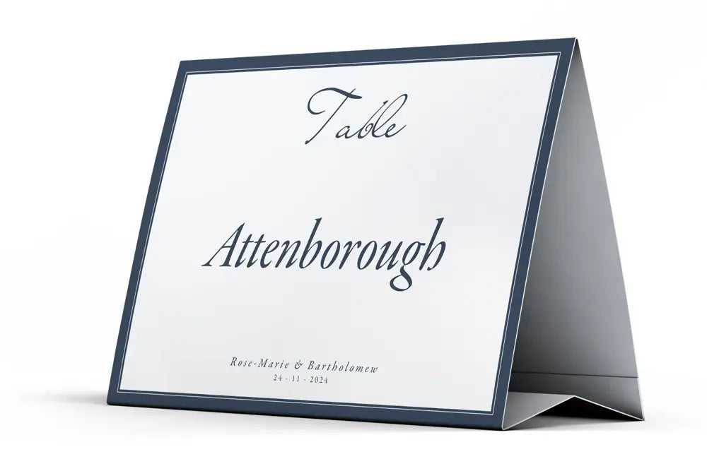 Table Name Sign Elegant