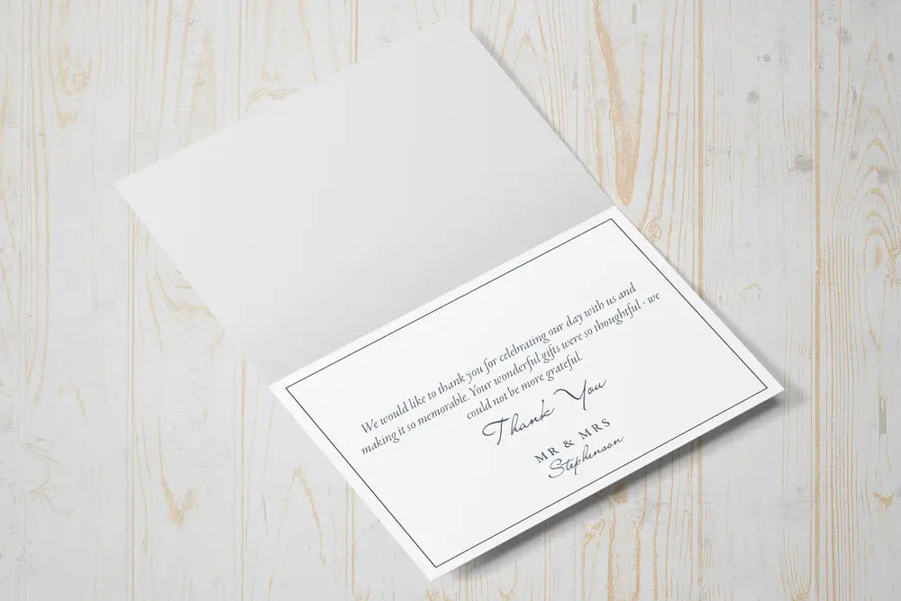 Thank You Card Elegant