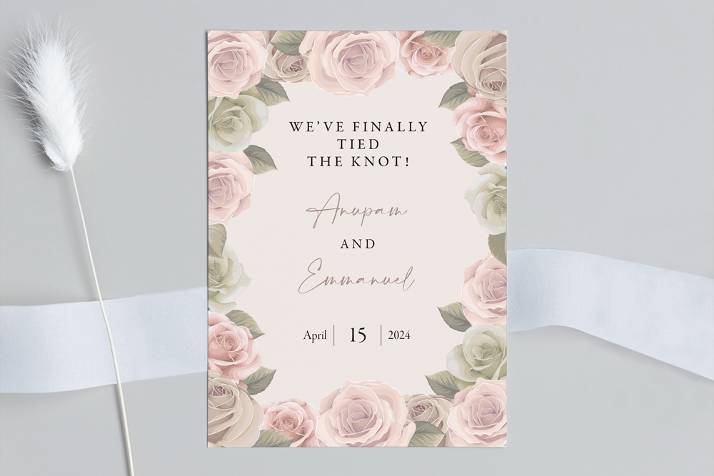 Wedding Announcement Card