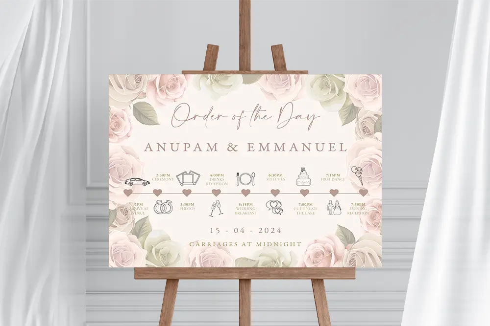 Order of the Day Sign Exquisite