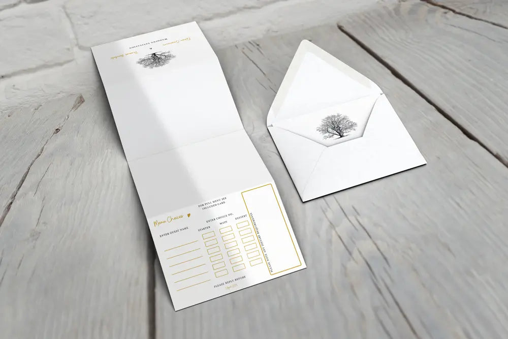 Accordion Wedding Invitation Deluxe Fallen For You