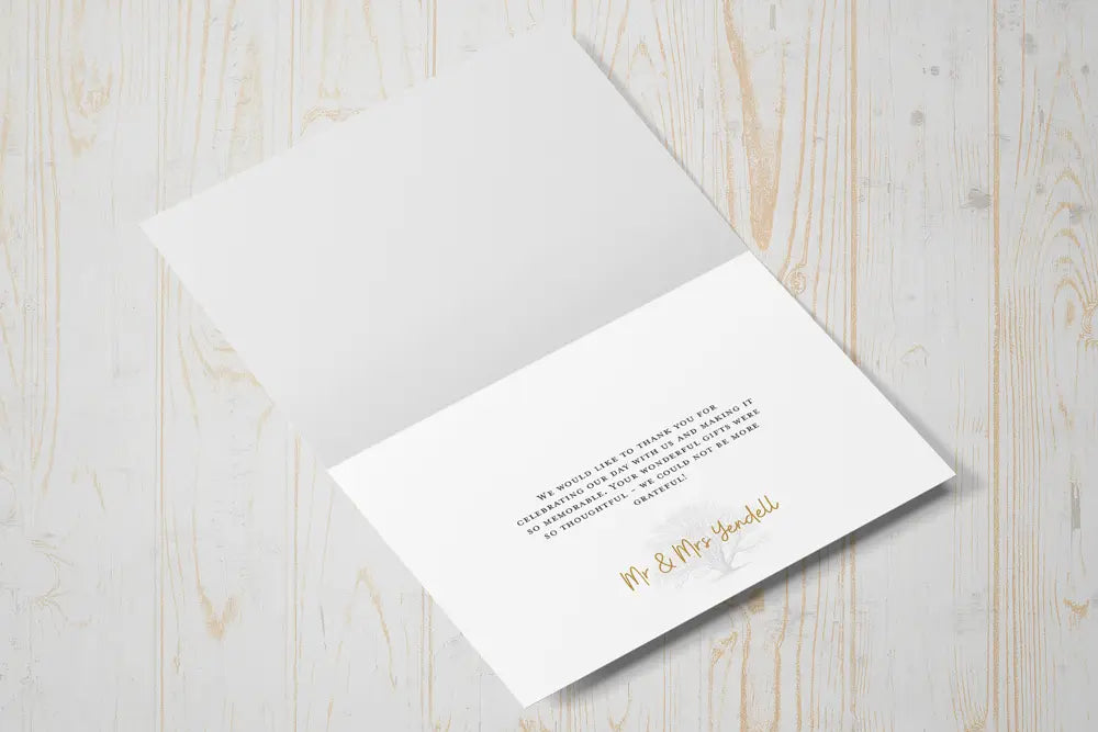 Thank You Card Fallen For You