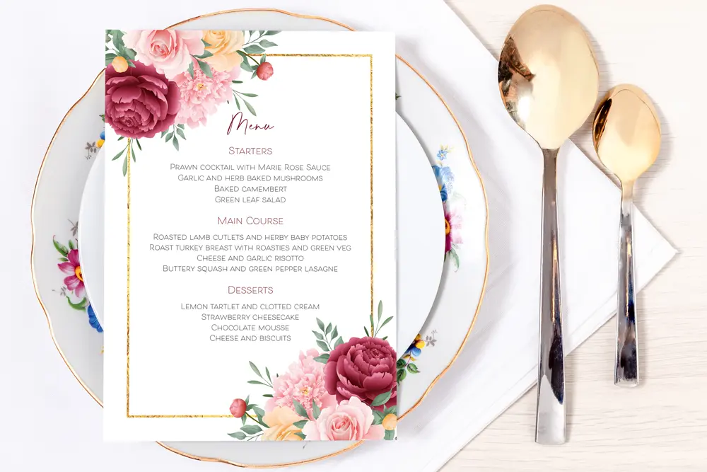 Set Menu Floral