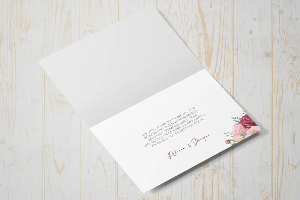 Thank You Card Floral