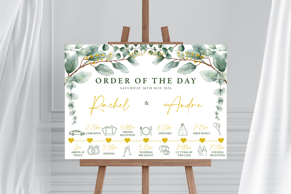 Order of the Day Sign