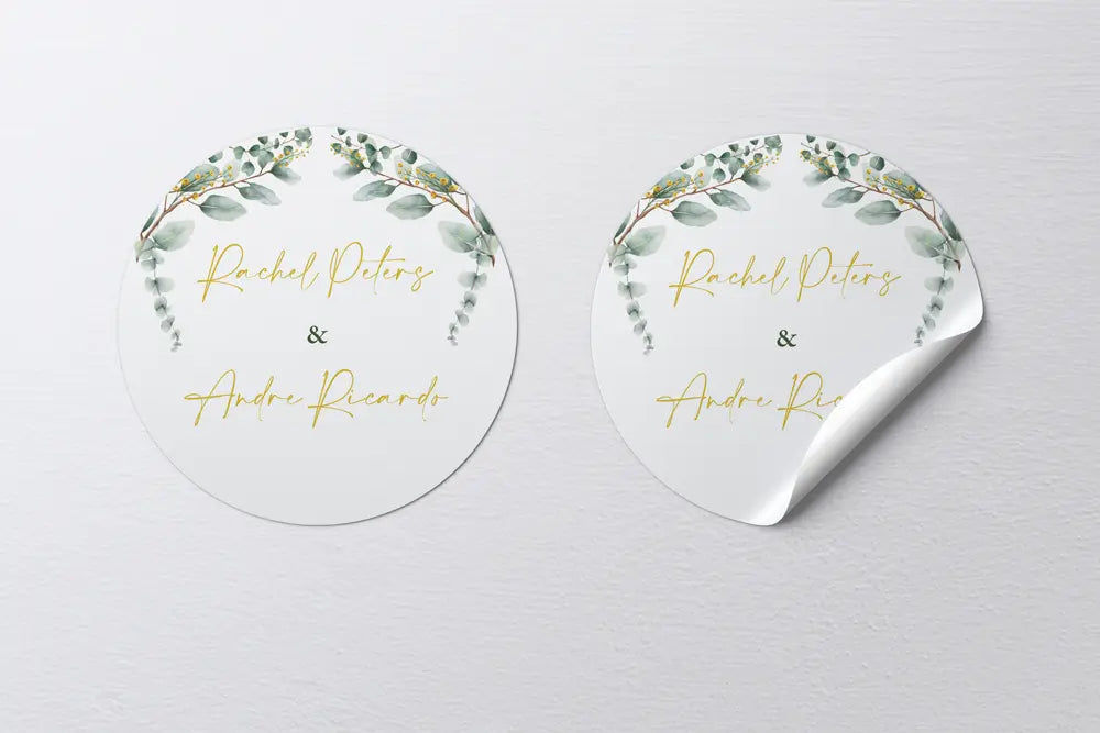 Stickers Golden Eucalyptus