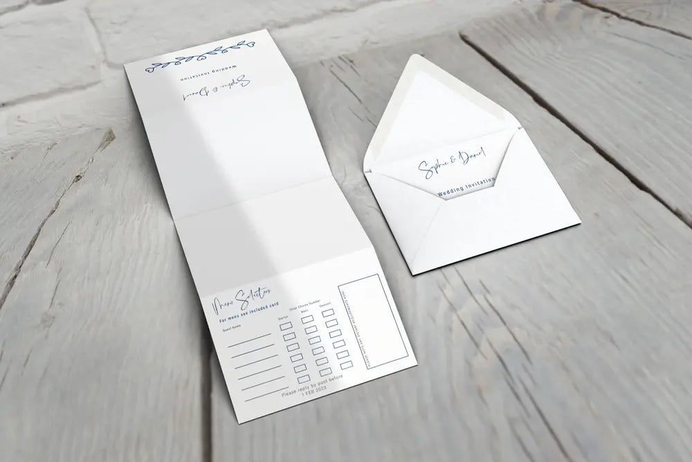 Accordion Wedding Invitation Deluxe Impression
