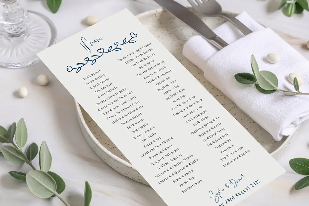 Buffet Menu Impression
